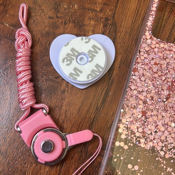 NWT Motorola MOTO G53/G23/G13 Phone Case Heart Pink Sparkly Stand - Picture 5 of 7